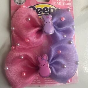Pink and Purple Peeps Hair Bows